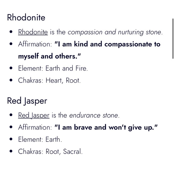 NEW Authentic Crystal Bracelets: Rose Quartz, Rhodonite, Red Jasper Love Stack - Picture 5 of 16